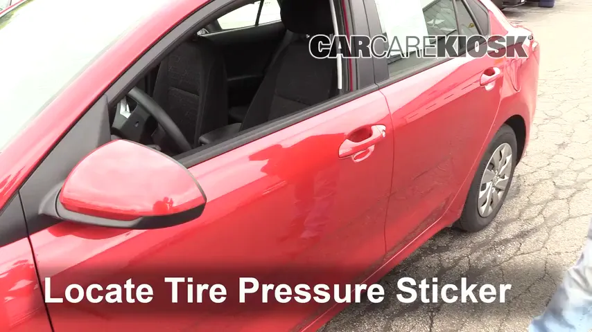 2018 Kia Rio S 1.6L 4 Cyl. Sedan Tires & Wheels Check Tire Pressure